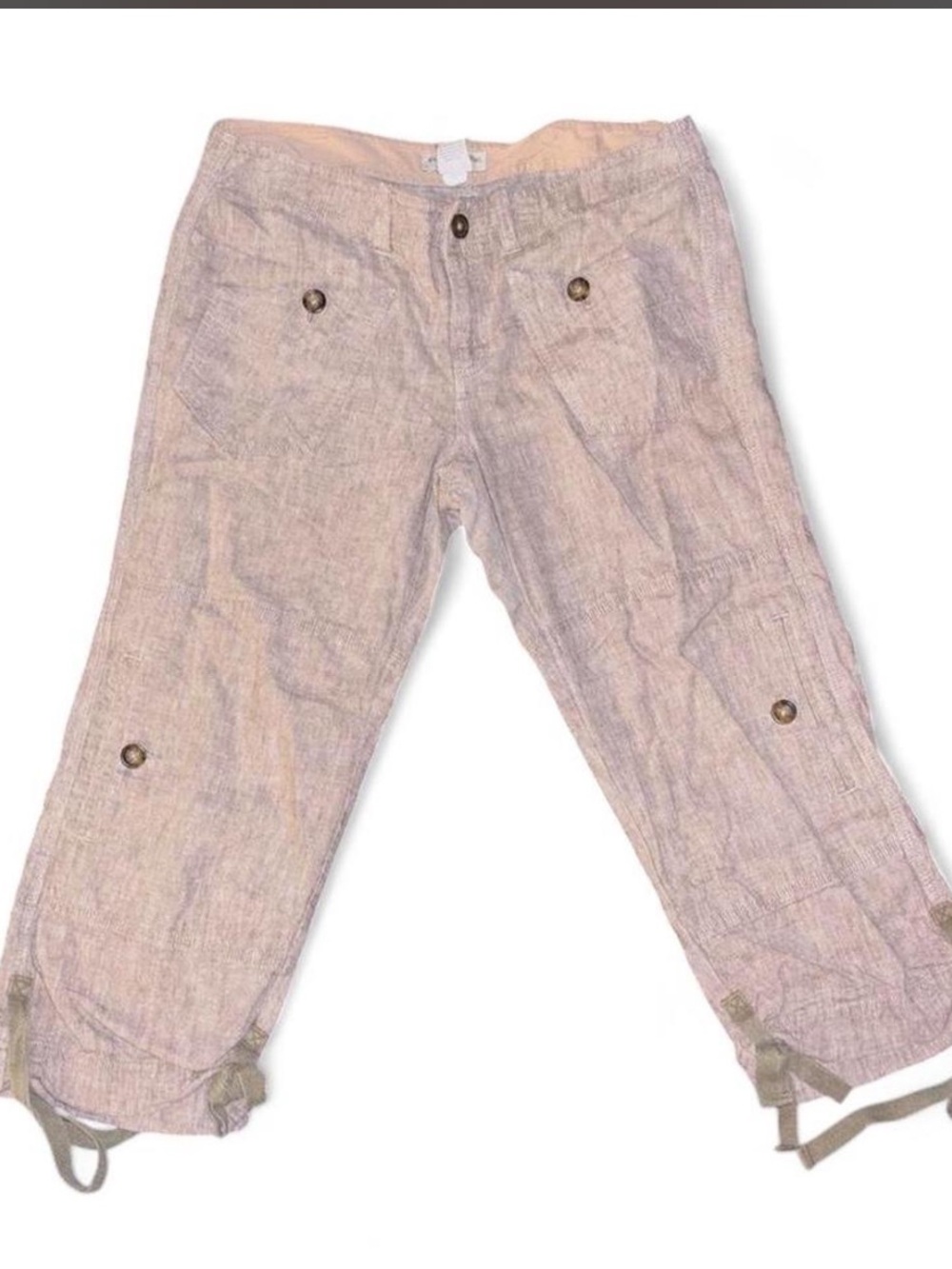 Banana Republic brown Linen Blend Capris